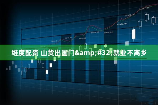 维度配资 山货出国门&#32;就业不离乡