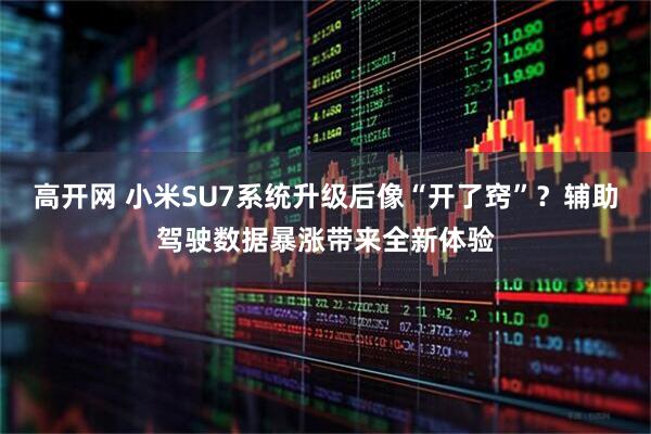 高开网 小米SU7系统升级后像“开了窍”？辅助驾驶数据暴涨带来全新体验
