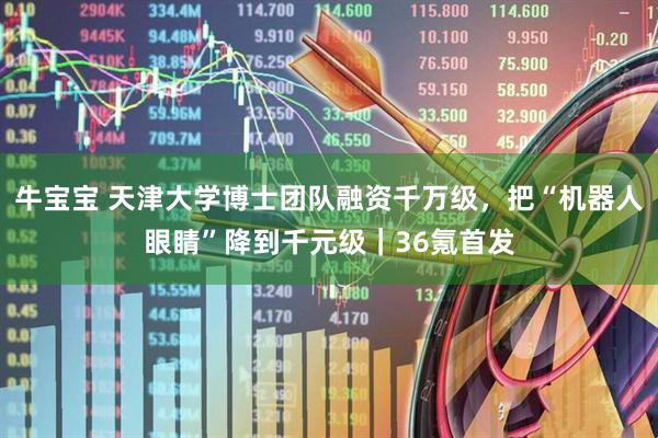 牛宝宝 天津大学博士团队融资千万级，把“机器人眼睛”降到千元级｜36氪首发