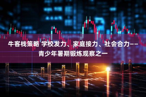 牛客栈策略 学校发力、家庭接力、社会合力——青少年暑期锻炼观察之一